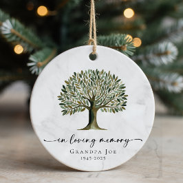 Custom Tree of Life In Loving Memory Keepsake セラミックオーナメント