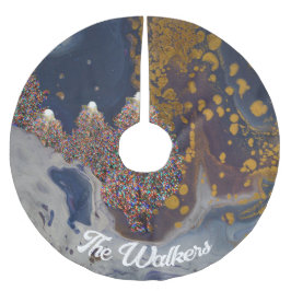 Custom Tree Skirt, Brushed Polyester ブラッシュドポリエステルツリースカート