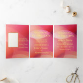 Custom Trifold Letter Fold Invitation, Size: 5" x 三つ折り招待状 (内部)