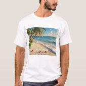 Custom Tropical Christmas Family T-Shirt  Tシャツ (正面)