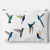 Custom Tropical Hummingbirds  アクセサリーポーチ (裏面)