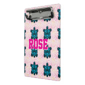 Custom Tropical Turtle Floral Pattern Seamless  ミニクリップボード (アングル2)