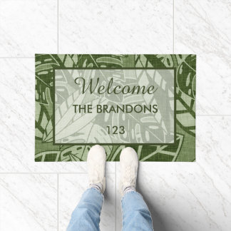 Custom Tropical Welcome Mat ドアマット