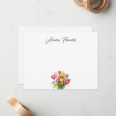 Custom Tulip Note Card ノートカード (正面/裏面インサイチュ)