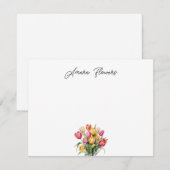 Custom Tulip Note Card ノートカード (正面/裏面)