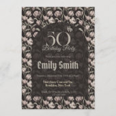 Custom Tulip Themed 5Th Birthday 招待状 (正面)