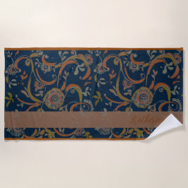 CUSTOM Tumeric + Ginger Swirl Motif ビーチタオル