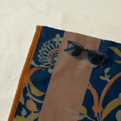 CUSTOM Tumeric + Ginger Swirl Motif  ビーチタオル (インサイチュ)