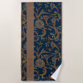 CUSTOM Tumeric + Ginger Swirl Motif  ビーチタオル (正面)