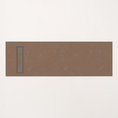 CUSTOM Tumeric + Ginger Swirl Motif Yoga Mat ヨガマット (裏面(横))