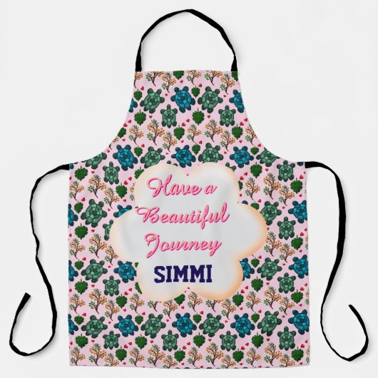 Custom turtle pattern  エプロン (正面)