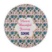 Custom turtle pattern  カッティングボード (正面)