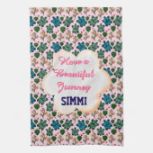 Custom turtle pattern  キッチンタオル (縦)