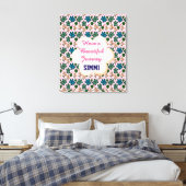 Custom turtle pattern  キャンバスプリント (インサイチュ (寝室))