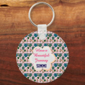 Custom turtle pattern  キーホルダー (正面)