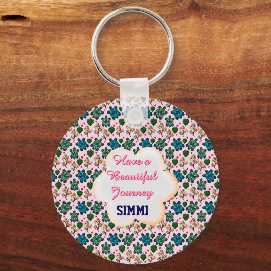 Custom turtle pattern  キーホルダー (正面)