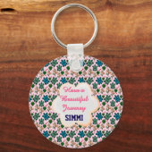 Custom turtle pattern  キーホルダー (正面)