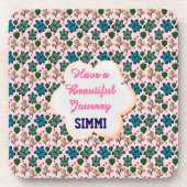 Custom turtle pattern  コースター (正面)