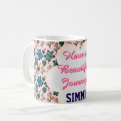 Custom turtle pattern  コーヒーマグカップ (正面左)