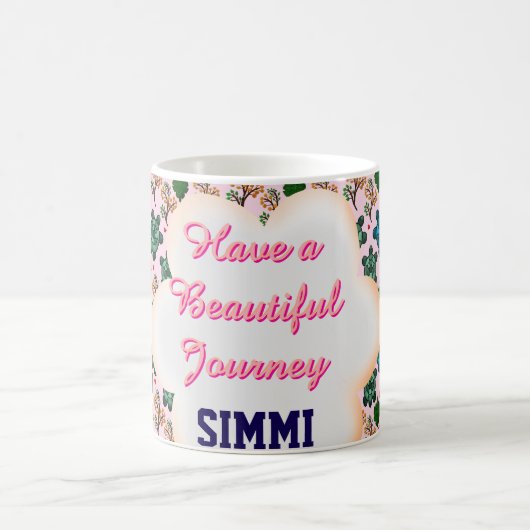 Custom turtle pattern  コーヒーマグカップ (中央)