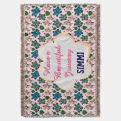 Custom turtle pattern  スローブランケット (正面縦)