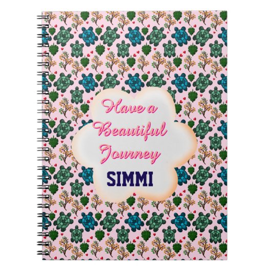 Custom turtle pattern  ノートブック (正面)