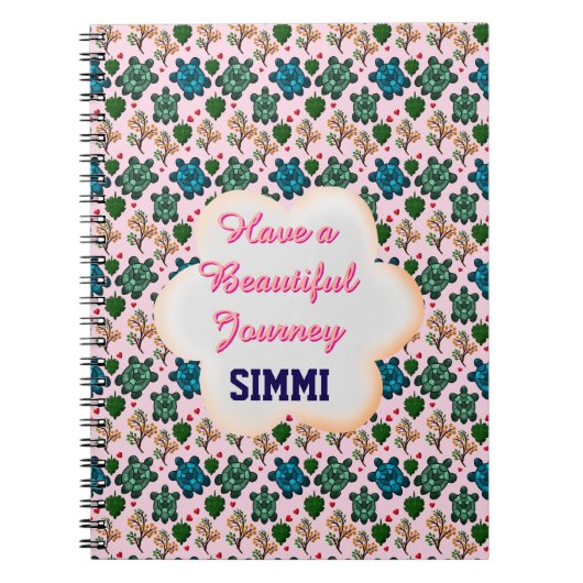 Custom turtle pattern  ノートブック (正面)