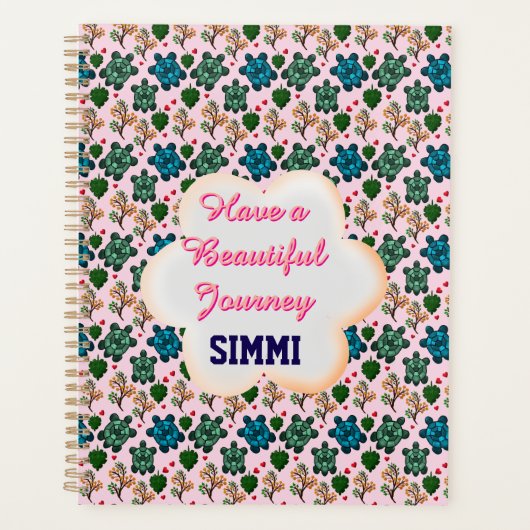 Custom turtle pattern  プランナー手帳 (正面)