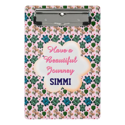 Custom turtle pattern  ミニクリップボード (正面)