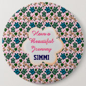 Custom turtle pattern  缶バッジ (正面)