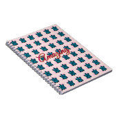 Custom turtle pattern Sherpa Blanket ノートブック (右側)