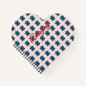 Custom turtle pattern Sherpa Blanket ノートブック (正面)