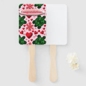 Custom turtle pattern  wrapping paper ハンドファン (正面&裏面)