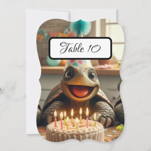 Custom Turtle Table Place Cards,  (裏面)
