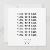 Custom Twin Baby Boys Congratulations w. Names, カード (裏面)