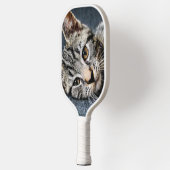 CUSTOM TWO PHOTO PET CAT PICKLEBALL PADDLE ピックルボールラケット (左)