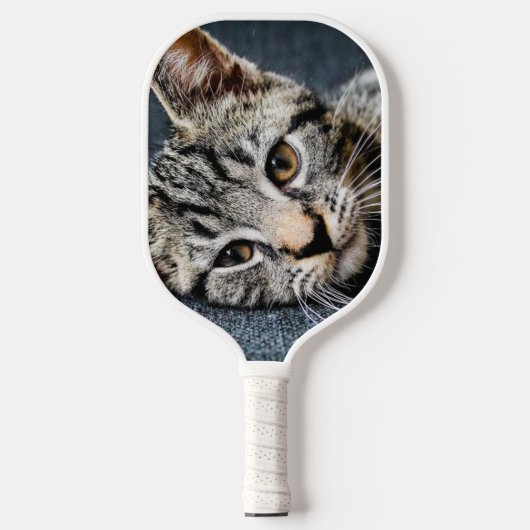 CUSTOM TWO PHOTO PET CAT PICKLEBALL PADDLE ピックルボールラケット (正面)