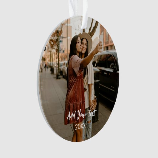 Custom Two Photos Acrylic Ornament  オーナメント (正面)