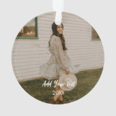 Custom Two Photos Acrylic Ornament  オーナメント (裏面)