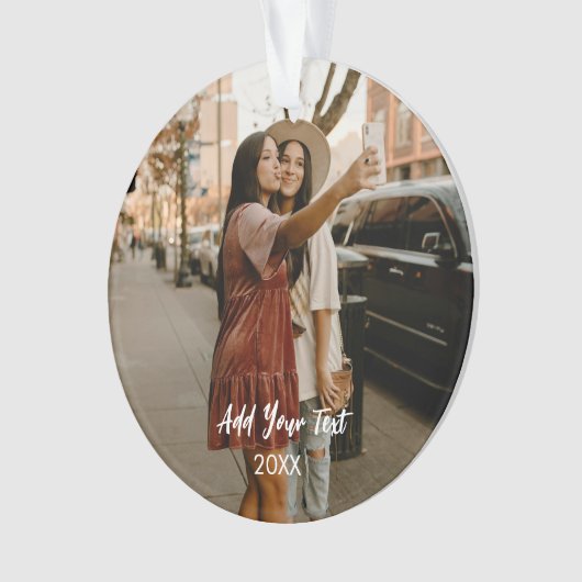 Custom Two Photos Acrylic Ornament  オーナメント (正面)