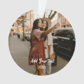 Custom Two Photos Acrylic Ornament  オーナメント (正面)