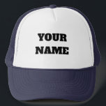 Custom Two-Tone Trucker Hat キャップ<br><div class="desc">Design your own look with this classic two-tone trucker hat. The front white panel is your blank canvas, ready to be personalized with a name, a favorite phrase, or a cool design. Whether you're looking for a unique gift, a fun accessory for a group event, or just want to add...</div>