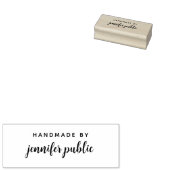 Custom Typography Script Name Handmade by ラバースタンプ (押印)