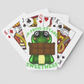 Custom Un-frog-ettable Sweetness Frog Gift トランプ (裏面)