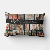 Custom Uncle 18 Photo Collage ランバークッション (正面)