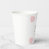 Custom Unicorn Cute Pink Birthday Party  紙コップ (右)