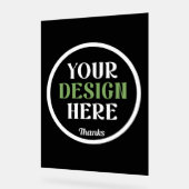 custom, unique, sleek & minimalist アクリルサイン (傾斜)