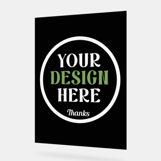 custom, unique, sleek & minimalist アクリルサイン (傾斜)