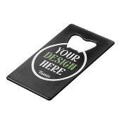 custom, unique, sleek & minimalist クレジットカード栓抜き (正面アングル)