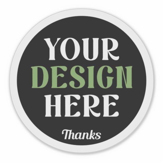 custom, unique, sleek & minimalist シール (正面)